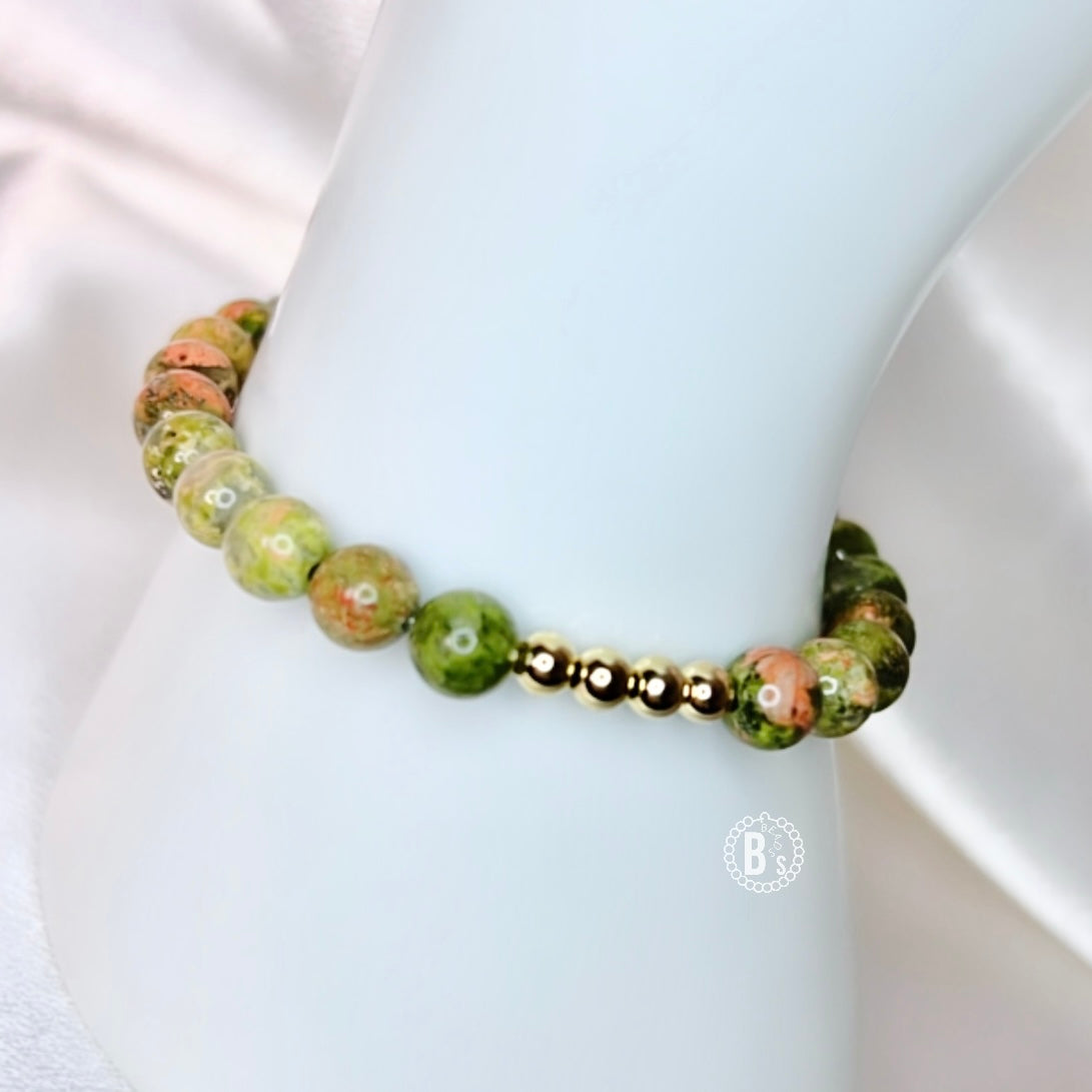 Unakite Golden Clover