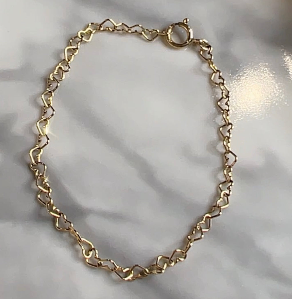 Linked Heart Bracelet